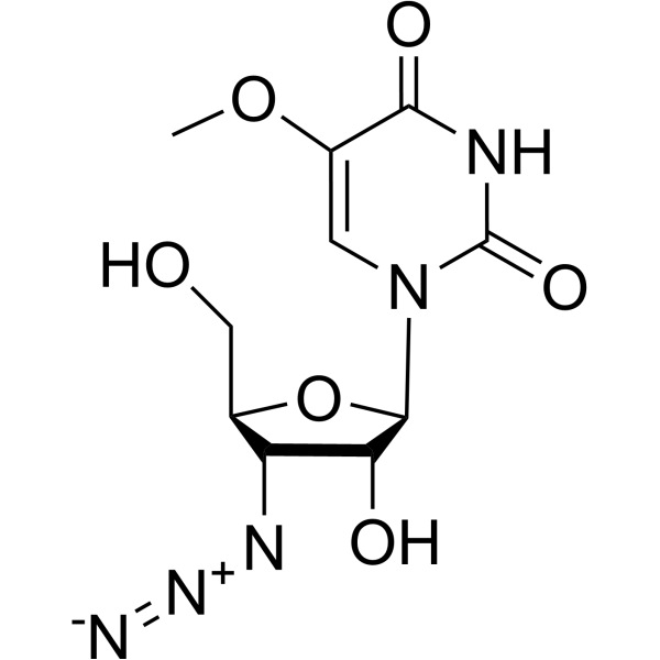 3’-Azido-3’-deoxy-5-methoxyuridine Chemical Structure