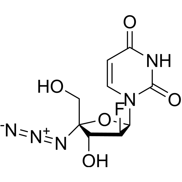 4’-Azido-2’-deoxy-2’-fluoro-beta-D-arabinouridine