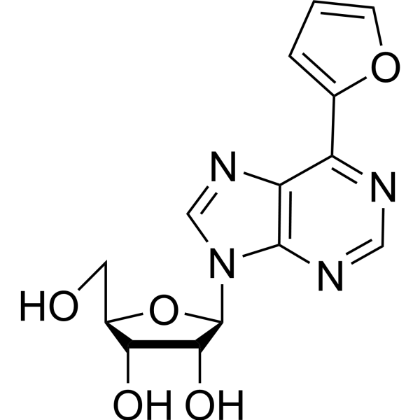 9-(3-Deoxy-3-fluoro-β-<em>D</em>-ribofuranosyl)-6-(furan-2-yl)purine