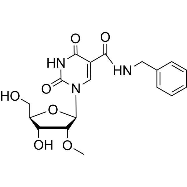 5-Benzylaminocarbonyl-2’-O-methyluridine Chemical Structure