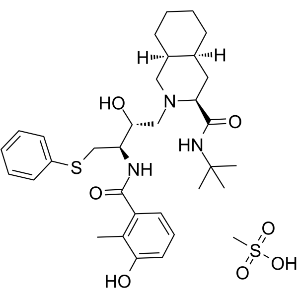 Nelfinavir Mesylate Chemical Structure