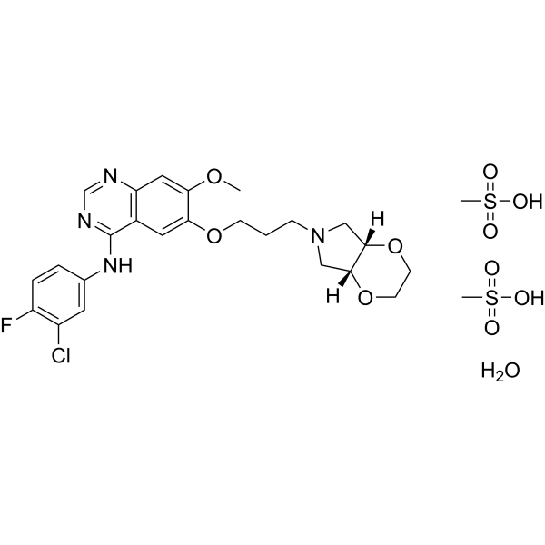 Larotinib mesylate hydrate