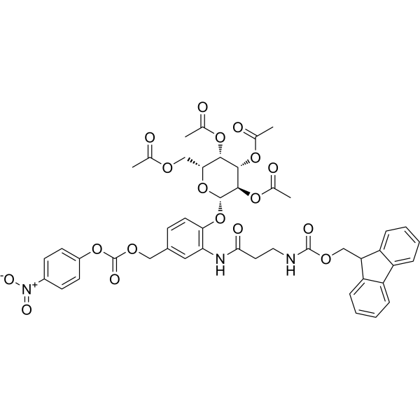 Tetra-<em>O</em>-acetyl-β-D-galactopyranosyl-Ph-CH<em>2</em>-(4-nitrophenyl)carbonate-Fmoc
