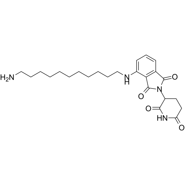 Pomalidomide-C11-NH2 Chemical Structure