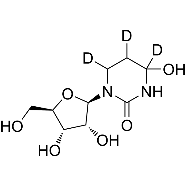 Tetrahydrouridine-d<sub>3</sub> Chemical Structure