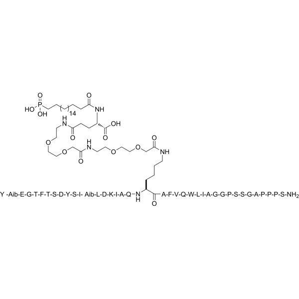 GIP/GLP-1 dual receptor agonist-1 Chemical Structure