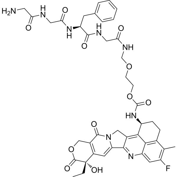 GGFG-amide-glycol-amide-Exatecan Chemical Structure