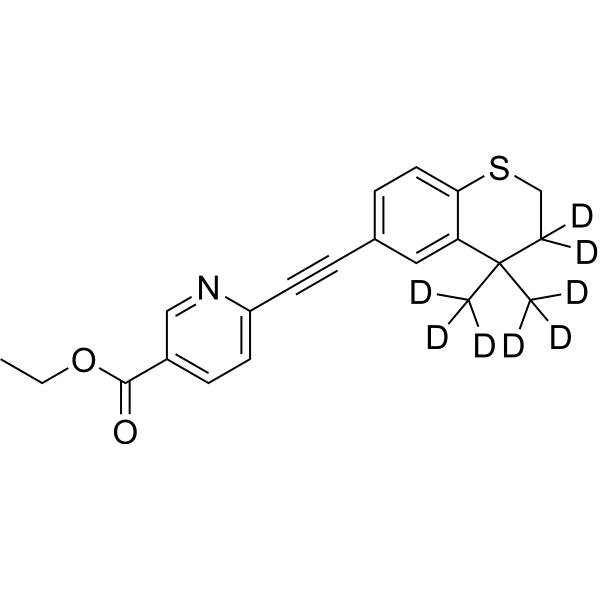 Tazarotene-d<sub>8</sub> Chemical Structure