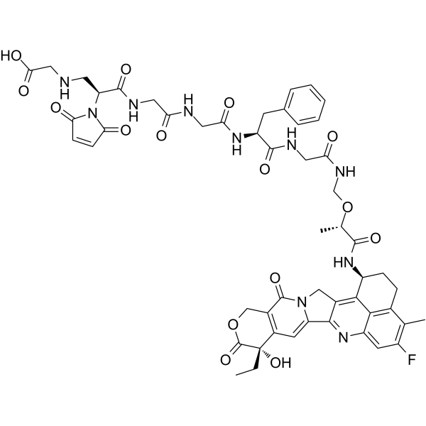 Gly-Mal-GGFG-Deruxtecan 2-hydroxypropanamide Chemical Structure