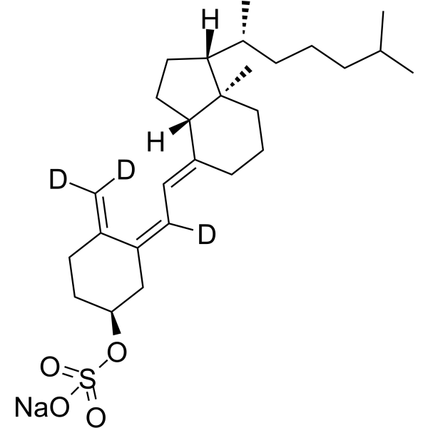 Vitamin D3 sulfate-d3 sodium Chemical Structure