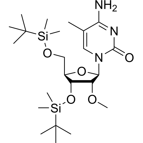 3,5’-Bis(O-t-butyldimethylsilyl)-2’-O-methyl-5-methyl cytidine