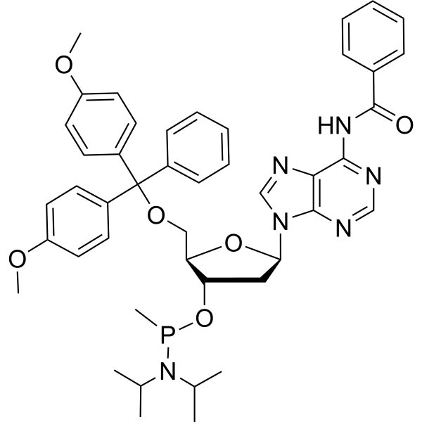 5'-DMTr-dA(Bz)-Methyl phosphonamidite Chemical Structure