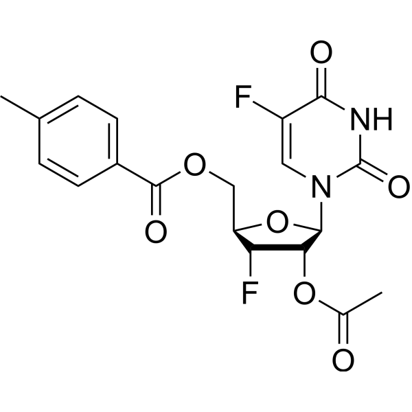 <em>2</em>’-O-Acetyl-5’-O-(p-toluoyl)-3’-deoxy-3’-fluoro-5-fluorouridine