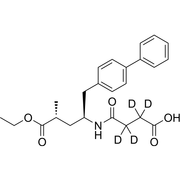 Sacubitril-d<sub>4</sub> Chemical Structure