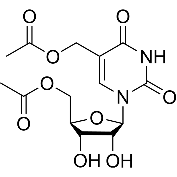 5’-O-Acetyl-5-acetyloxymethyluridine Chemical Structure