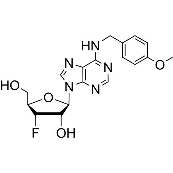 3’-Deoxy-3’-fluoro-xylo-N6-(p-methoxybenzyl)adenosine
