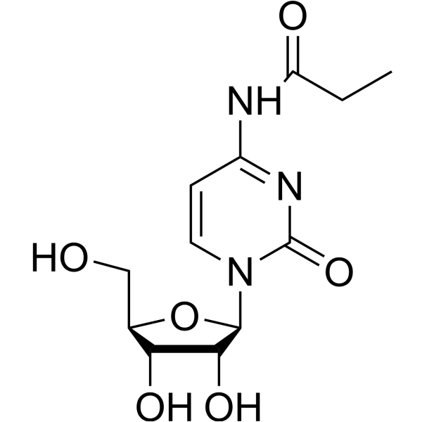 N-(1-Oxopropyl)cytidine Chemical Structure