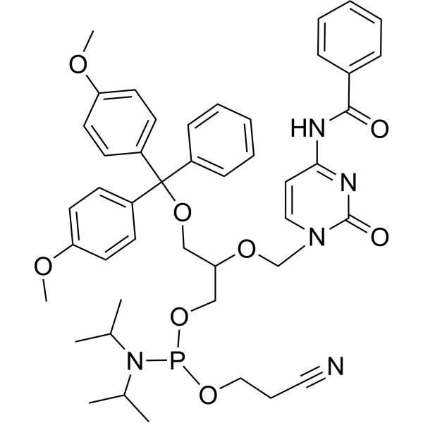DMTr-FNA-C(Bz)Phosphoramidite Chemical Structure