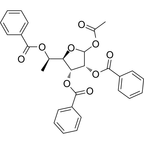 1-O-Acetyl-2,3,5-tri-O-benzoyl-5(R)-C-<em>methyl</em>-D-ribo furanose