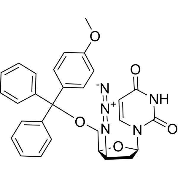 3’-beta-Azido-2’,3’-dideoxy-<em>5</em>’-O-(4-methoxy-trityl)uridine