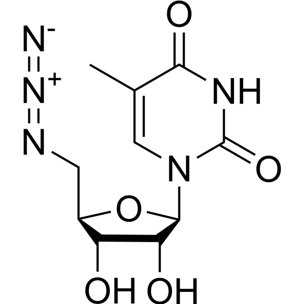 5’-Azido-5’-deoxy-5-methyluridine Chemical Structure