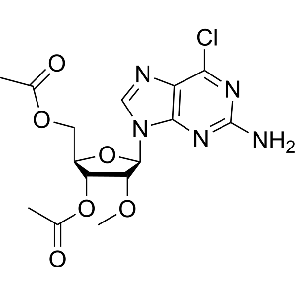 3',5'-Di-O-acetyl-2'-O-methyl-6-chloro-2-aminopurine riboside