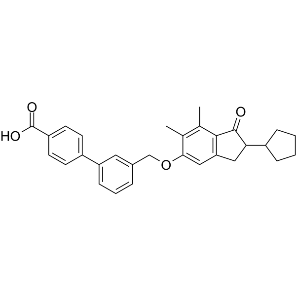 Biphenylindanone A Chemical Structure