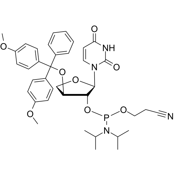 DMTr-TNA-U-amidite Chemical Structure