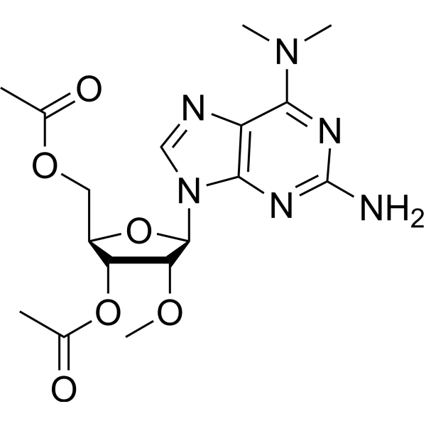 2-Amino-3’,5’-di-O-acetyl-N6,N6-dimethyl-2’-O-methyladenosine