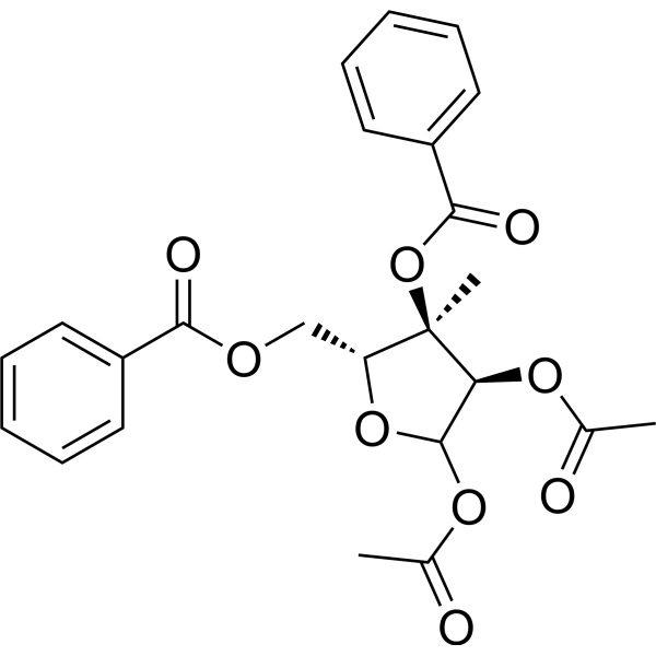 1,2-Di-O-acetyl-<em>3</em>,5-di-O-benzoyl-<em>3</em>-beta-<em>C</em>-methyl-D-ribofuranose