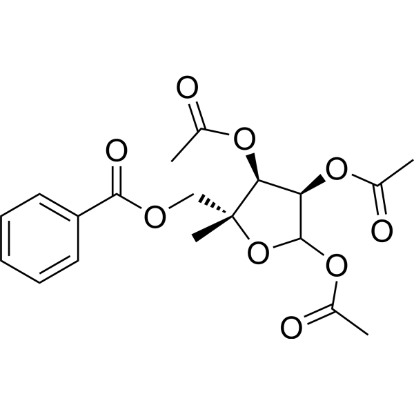 5-O-Benzoyl-1,2,<em>3</em>-tri-O-acetyl-4-<em>C</em>-methyl-D-ribofuranose