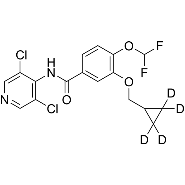 Roflumilast-d<sub>4</sub> Chemical Structure