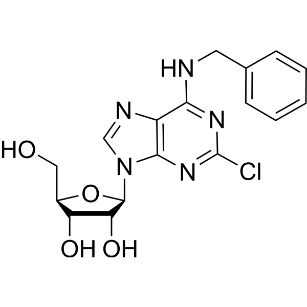 2’-Chloro-N6-benzyl adenosine Chemical Structure