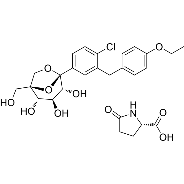 Ertugliflozin L-pyroglutamic acid Chemical Structure