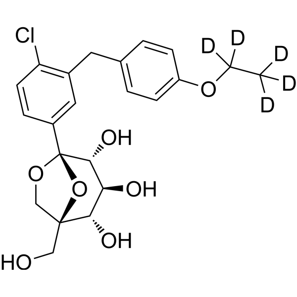 Ertugliflozin-d<sub>5</sub> Chemical Structure