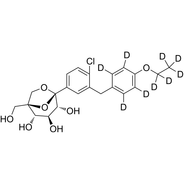 Ertugliflozin-d<sub>9</sub> Chemical Structure