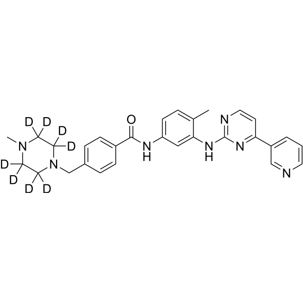 Imatinib-d<sub>8</sub> Chemical Structure