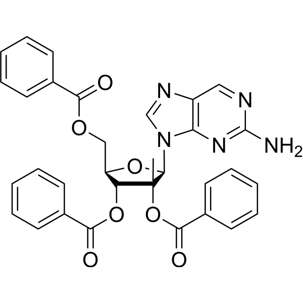9-(2,3,5-Tri-O-benzoyl-2-C-methyl-β-D-ribofuranosyl)-9<em>H</em>-purin-2-amine