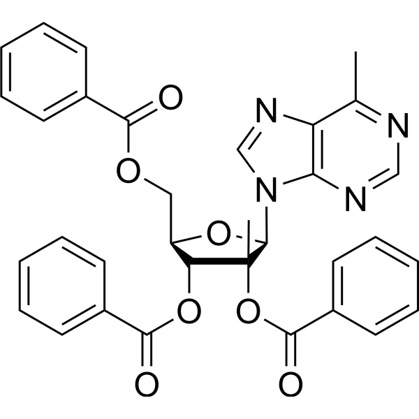 6-<em>Methyl</em>-9-(2-β-C-<em>methyl</em>-2,3,5-tri-O-benzoyl-β-D-ribofuranosyl)purine