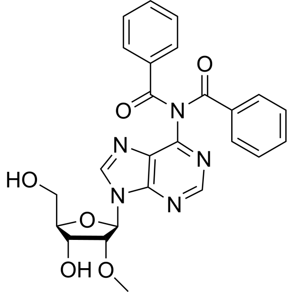 N,N-Dibenzoyl-2’-O-methyladdenosine Chemical Structure