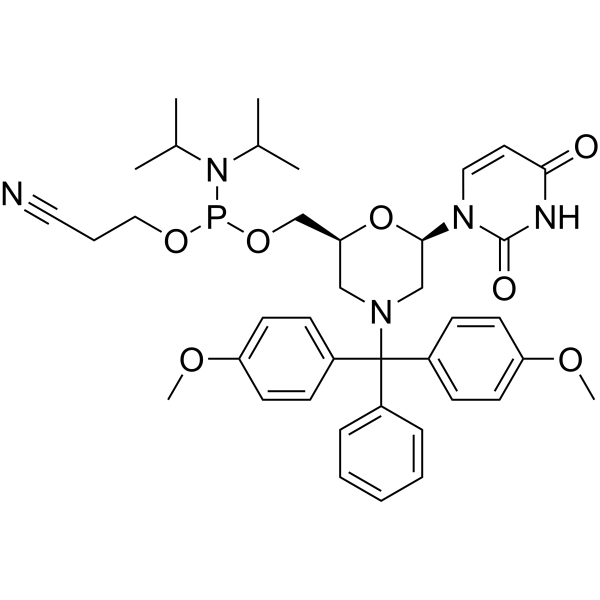 N-DMTr-<em>Morpholino</em>-U-5'-O-phosphoramidite