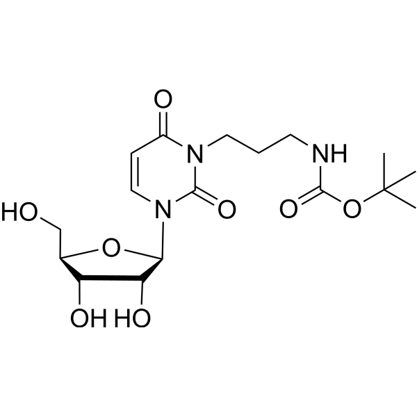 N3-[3-(tert-Butoxycarbonyl)amino]propyluridine Chemical Structure