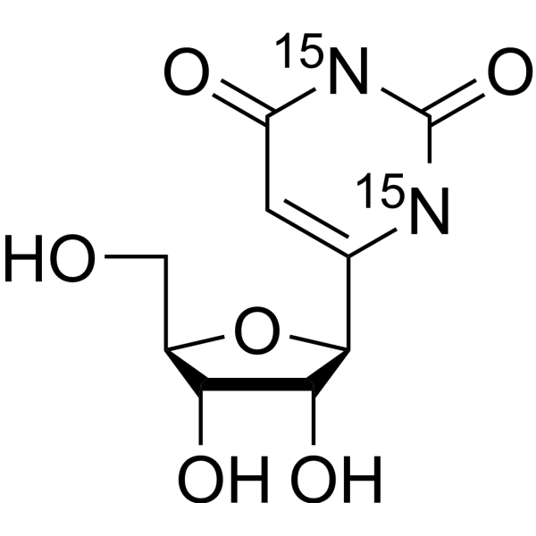 6-β-D-Ribofuranosyl-<em>2</em>,4(1H,3H)-pyrimidinedione-<em>15</em><em>N</em><em>2</em>