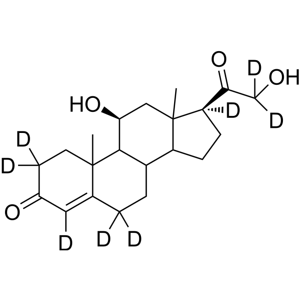 4-Pregnen-11β,21-diol-3,20-dione-d8