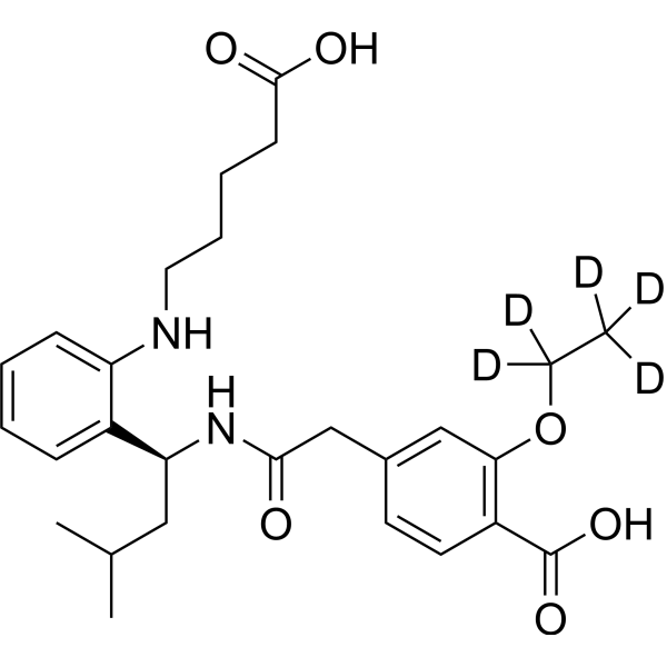 Repaglinide M2-d<sub>5</sub> Chemical Structure