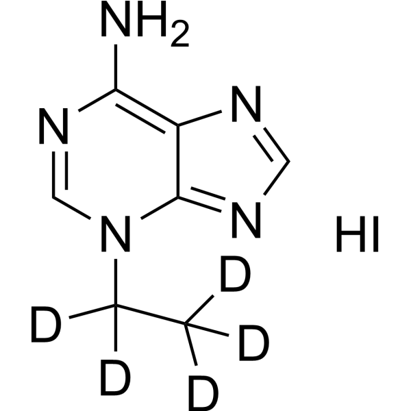 3-Ethyladenine-d<sub>5</sub> hydroiodide Chemical Structure