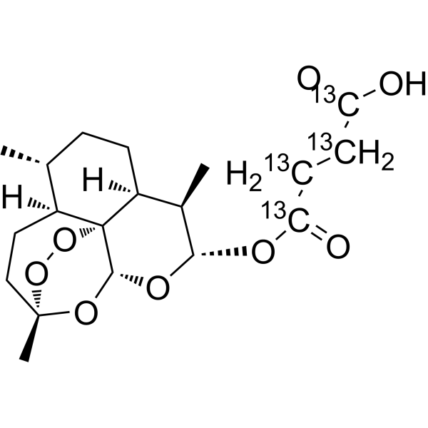Artesunate-<sup>13</sup>C<sub>4</sub> Chemical Structure