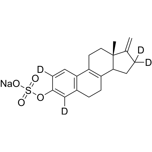 8,9-Dehydroestrone 2,4,16,16-d<sub>4</sub> Chemical Structure