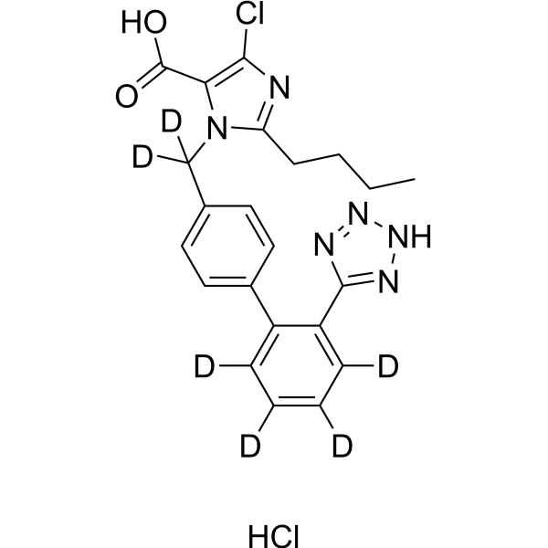 Losartan acid-<em>d</em>6 hydrochloride