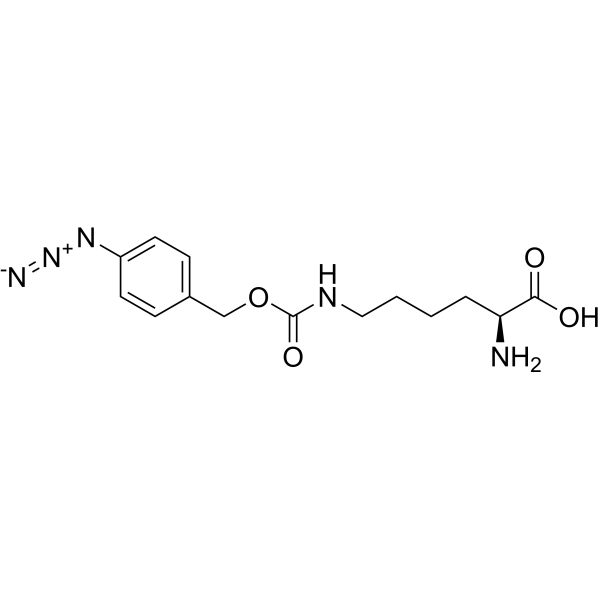 N6-[[(4-Azidophenyl)methoxy]carbonyl]-L-lysine Chemical Structure